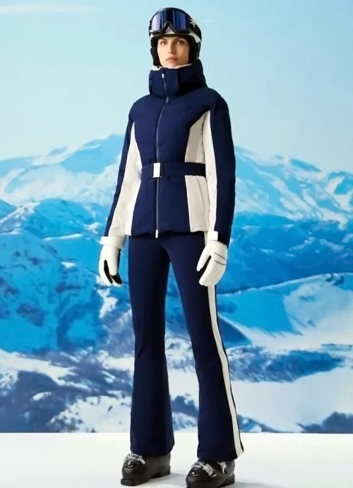 Jacket blue white ski winter