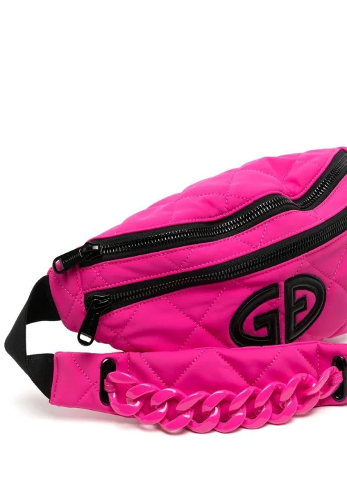 Pink waist bag ski