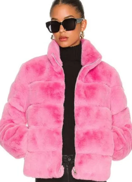 Pink cuddly jacket