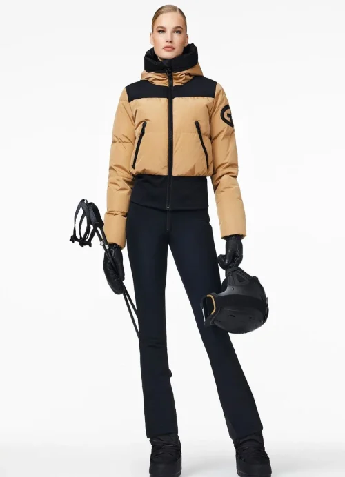 Golden jacket ski