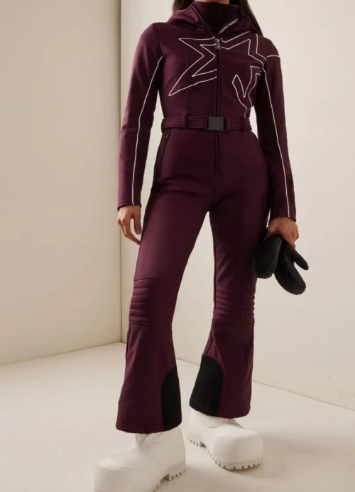 Burgundy Perfect Moment ski suit