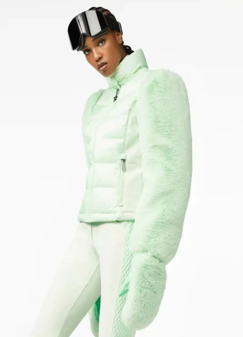 Soft mint Goldbergh ski jacket