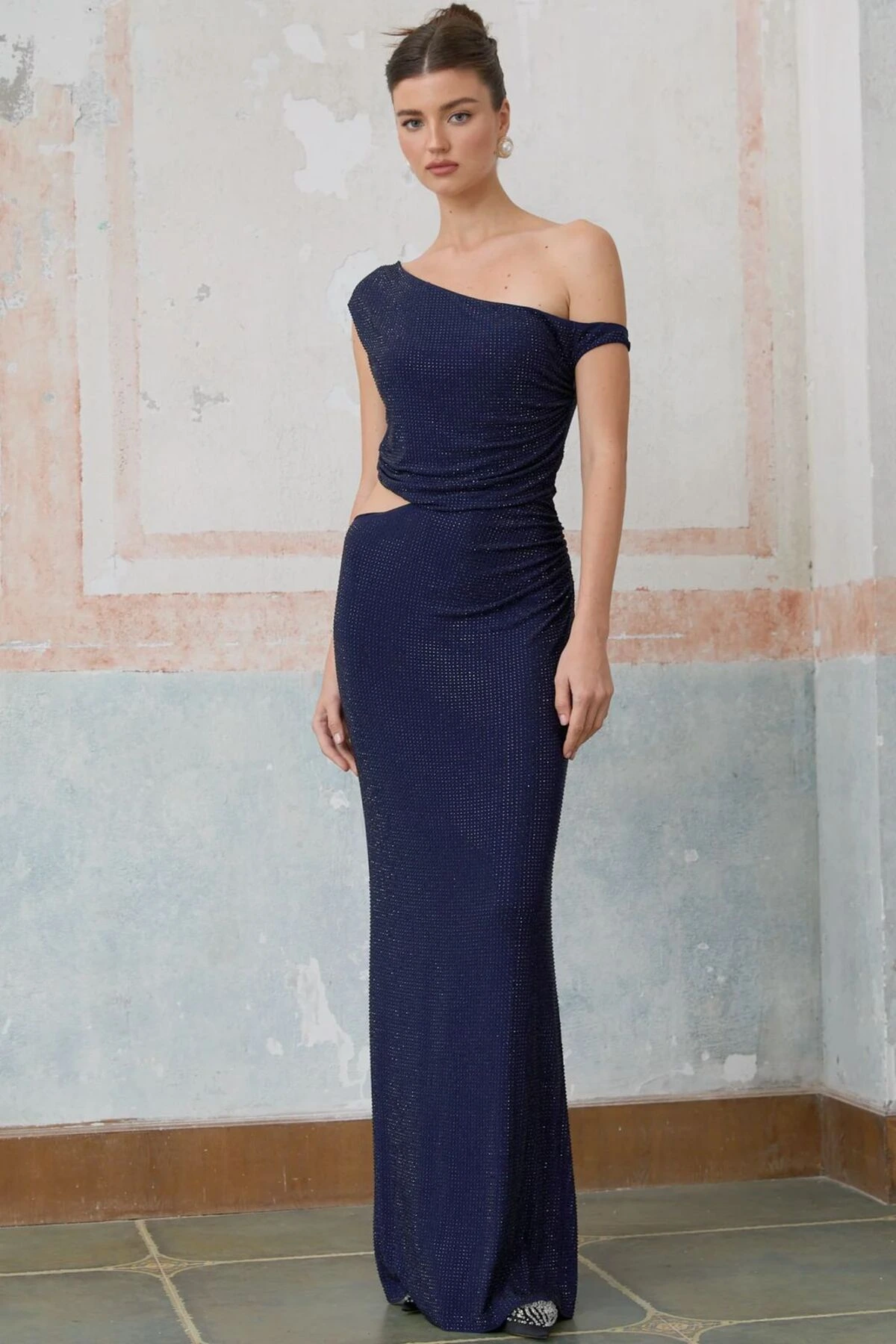Midnight Eclipse Cut-Out Gown