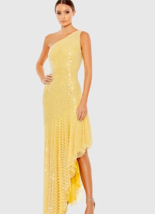 Golden Muse Gown by Mac Duggal