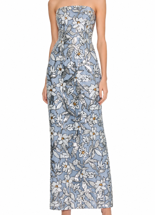 MILLY BABY BLUE FLORAL DRESS