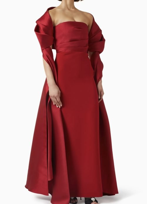 SOLACE LONDON RED MAXI DRESS